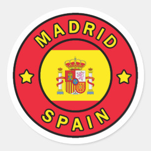 Madrid Spanje Ronde Sticker