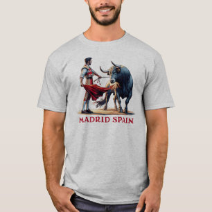Madrid Spanje stierengevechten T-shirt