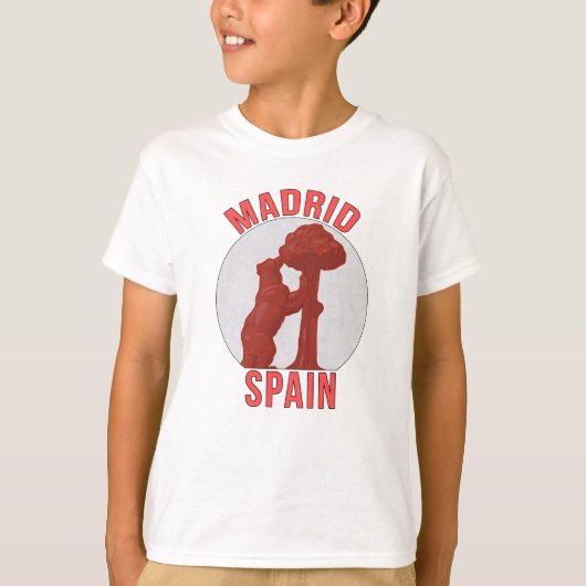 Madrid Spanje T-shirt (Voorkant)