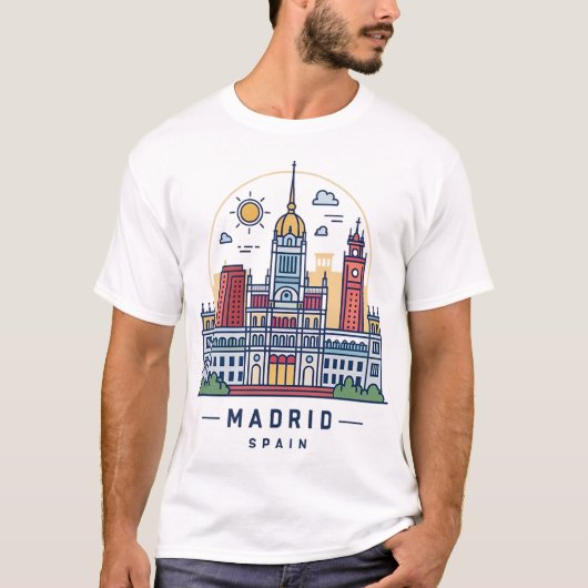 MADRID, SPANJE T-SHIRT (Voorkant)