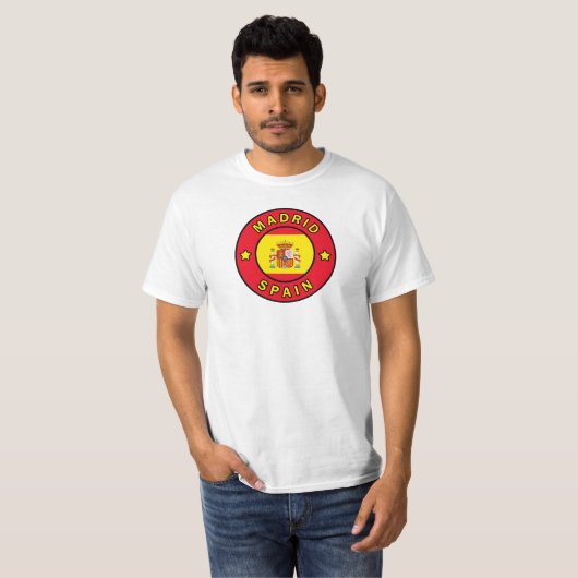 Madrid Spanje T-shirt (Voorkant volledig)
