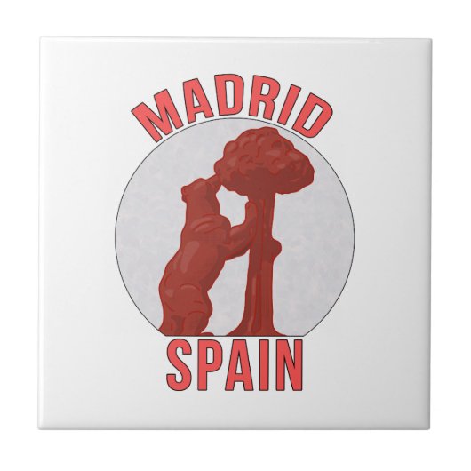 Madrid Spanje Tegeltje (Voorkant)