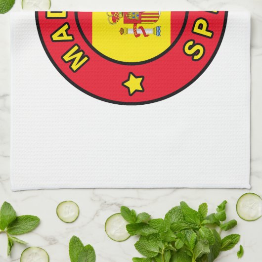 Madrid Spanje Theedoek (Gevouwen)