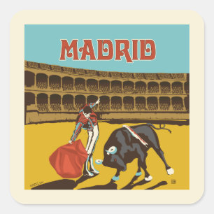 Madrid, Spanje Vierkante Sticker