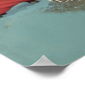 Madrid, Spanje Vintage Travel Poster (Hoek)