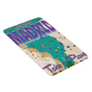 Madrid,Spanje Vintage vakantieposter Magneet