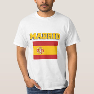 Madrid Spanje Vlag T-shirt