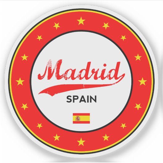 Madrid Sticker (Voorkant)