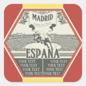 Madrid-sticker Vierkante Sticker (Voorkant)