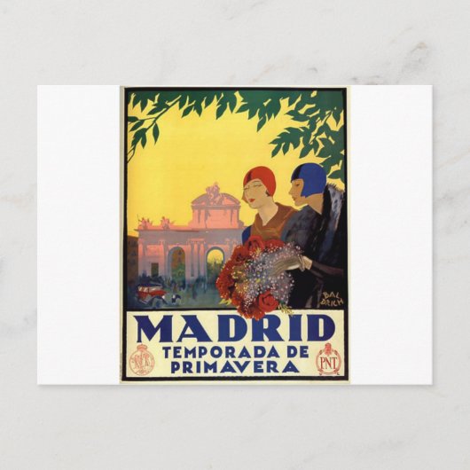 Madrid Temporada de Primavera -  kunstPoster Briefkaart (Voorkant)