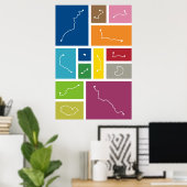 Madrid - Transit Paletten Poster (Thuiskantoor)