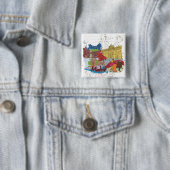 Madrid Vierkante Button 5,1 Cm (In situ)