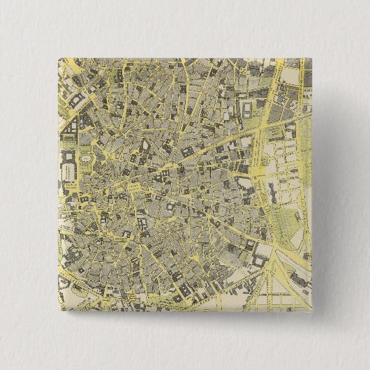 Madrid Vierkante Button 5,1 Cm (Voorkant)