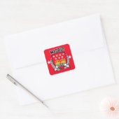 Madrid Vierkante Sticker (Envelop)