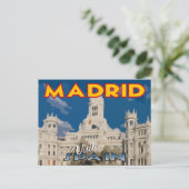 Madrid, Visite... Espagne, carte postale (Debout devant)