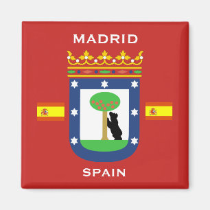 Madrid Wapenmunt Magnet Magneet