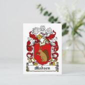 Madsen Family Crest Briefkaart (Staand voorkant)