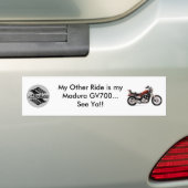 Madura GV 700 White Bumpersticker (Op auto)