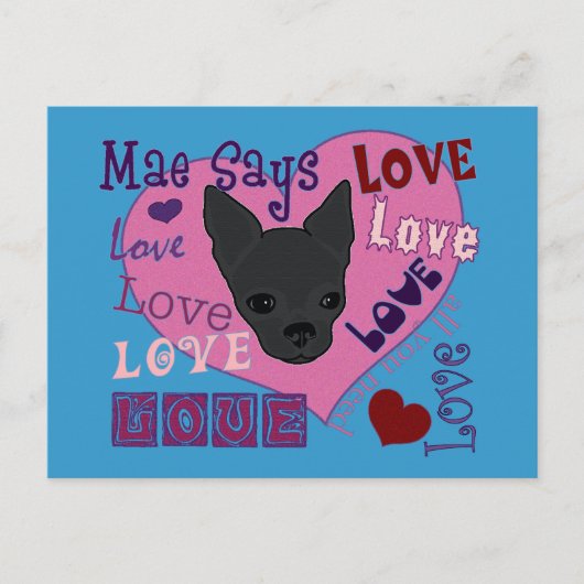 Mae dit je t'aime ! Carte postale (Devant)