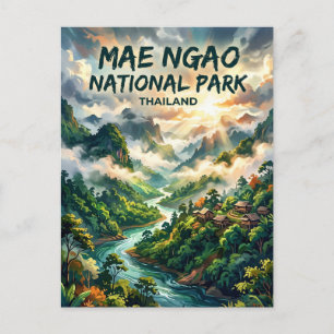Mae Ngao Nationaal Park Thailand Briefkaart