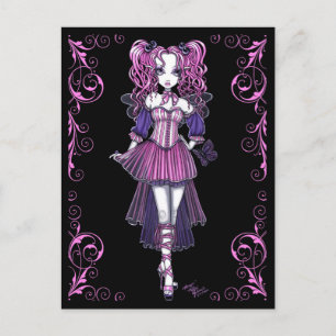 "Maegan" Pink Valentijn Fairy Art Briefkaart