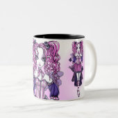 "Maegan" Roze Valentijn Fairy Art Mok (Voorkant rechts)