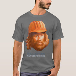 Maelstrom vergeet nooit bouwarbeiders t-shirt