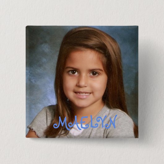 maelyn, MAELYN Vierkante Button 5,1 Cm (Voorkant)