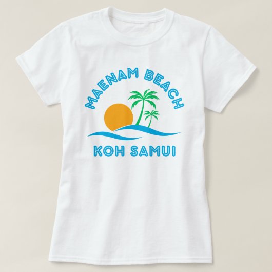 MAENAM BEACH-KOH SAMUI T-SHIRT (Design voorkant)