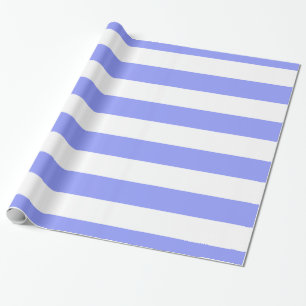 Maerblblauw, Wit XL Strepenpatroon Cadeaupapier