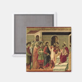 Maesta: Jezus voor Herod, 1308-11 Magneet (Voorkant / Achterkant)