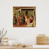 Maesta: Jezus voor Herod, 1308-11 Poster (Keuken)