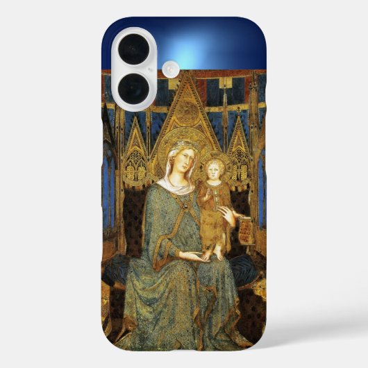 MAESTA, MAAGD MET KIND Blauw Case-Mate iPhone Case (Achterkant)