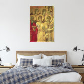 Maesta: Saints, 1308-11 Canvas Afdruk (Insitu (Slaapkamer))