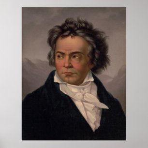 Maestro Ludwig Beethoven Symfoniecomponist Poster