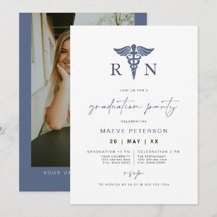 MAEVE Navy Blue Medical RN Nurse Afstuderen Kaart