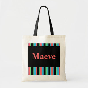 Maeve Striped Canvas tas