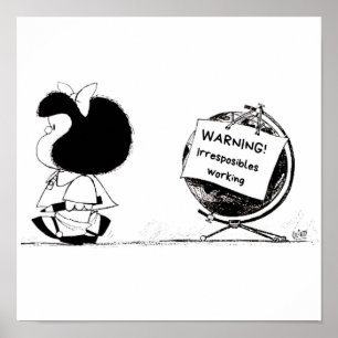 Mafalda-wereld Poster