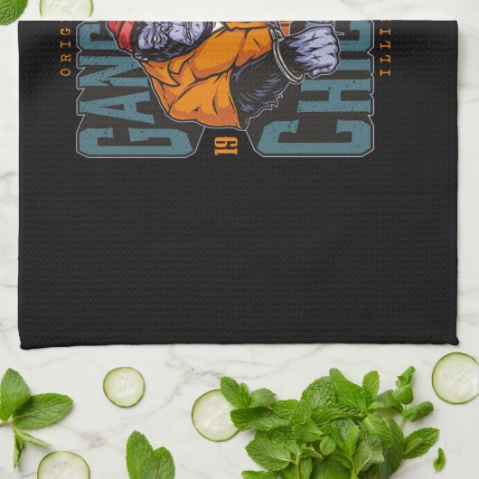 maffia--kleurrijk-ontwerp theedoek (Gevouwen)