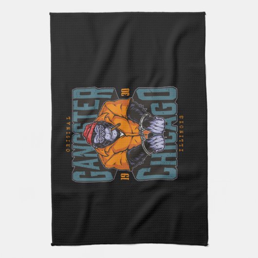 maffia--kleurrijk-ontwerp theedoek (Verticaal)