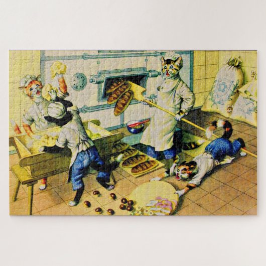 Maffiasbakkerijkatten Legpuzzel (Horizontaal)