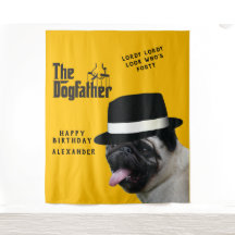 Mafia 40th 🐾 Verjaardag Dogfather Mobster Funny