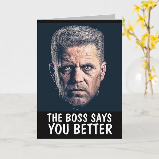 MAFIA "BETER WEL GEZOND" GRAPPIGE GANGSTER KAART (Gele Bloem)