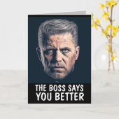 MAFIA "BETER WEL VLUG" GRAPPIGE GANGSTER KAART (Gele Bloem)