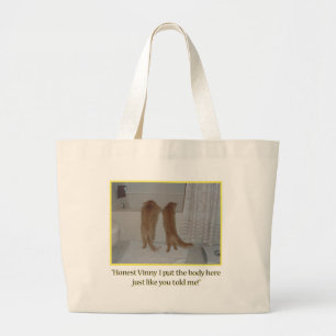 Mafia Cats Humor Grote Tote Bag