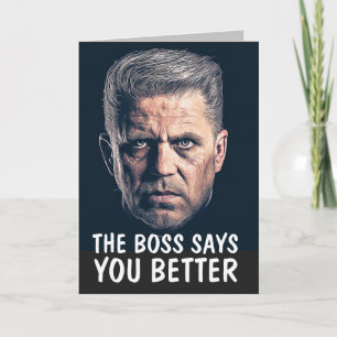 MAFIA FÊTE DES PÈRES FUNNY GANGSTER CARTE