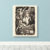 Mafia Misdaad Grote Baas Canvas Print (Insitu (Houten vloer))