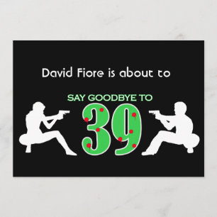 Mafia Style 40th Birthday Celebration Kaart