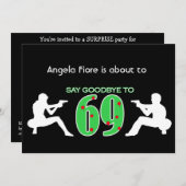 Mafia Style 70th Birthday Celebration Kaart (Voorkant / Achterkant)