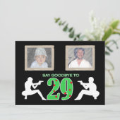 Mafia Style Foto 30th Birthday Celebration Kaart (Staand voorkant)